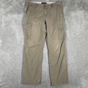 Banana Republic Cargo Pants Mens 33x32 Khaki Ripstop Utility Workwear
